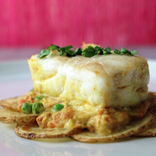 Curry Coconut Corvina with Idaho® Potatoes