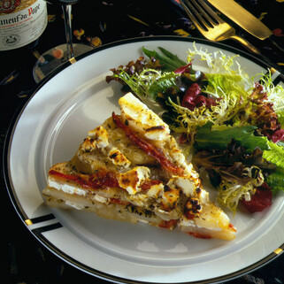 Idaho® Potato Galette with Roasted Pepper & Cheese