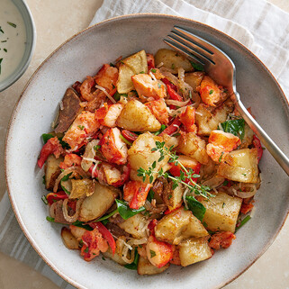 Steakhouse Idaho® Potato and Lobster Hash
