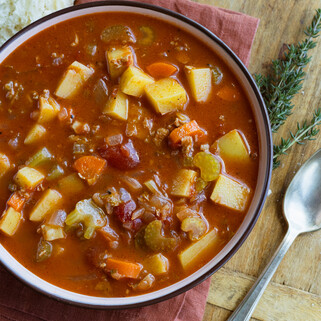 Manhattan Clam and Potato Chowder