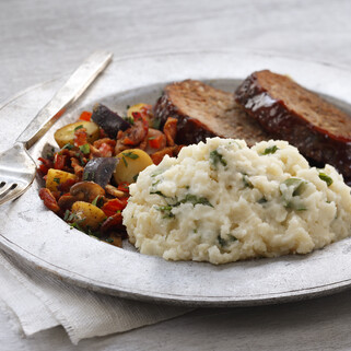 Brown Butter, Garlic & Spinach Mashed Potatoes