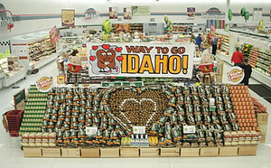 Retailers Display Their Love of Idaho Potatoes