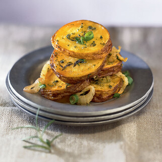 Mediterranean Herb and Pesto Roasted Potatoes