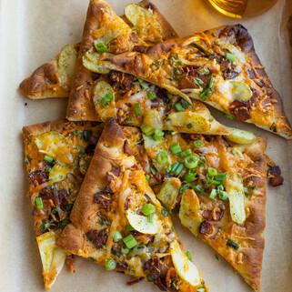Fingerling Idaho® Potato Bacon Flatbread