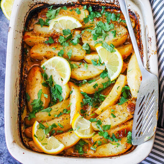 Greek Lemon Potatoes
