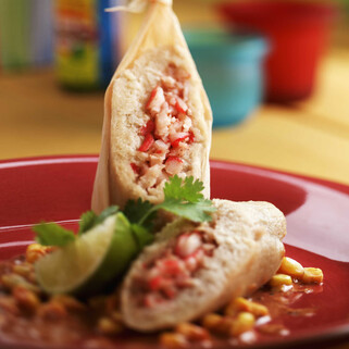 Heart of Idaho® Potato & Crabmeat Tamale