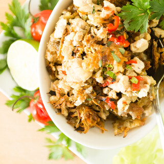 Thai Larb With Crispy Potatoes 