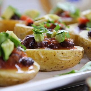 Idaho® Potato Bowls with Avocado and Black Beans  