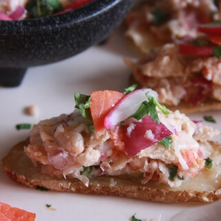 Idaho® Potato Nachos with Smoked Salmon