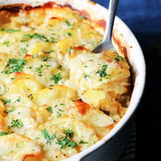 Boulangere Potatoes with Rosemary & Gruyere