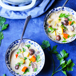 Polish Mushroom Soup with Potatoes