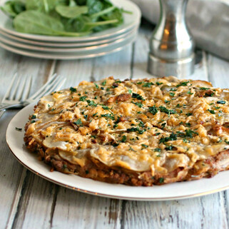 Idaho® Potato, Chorizo and Bean Bake