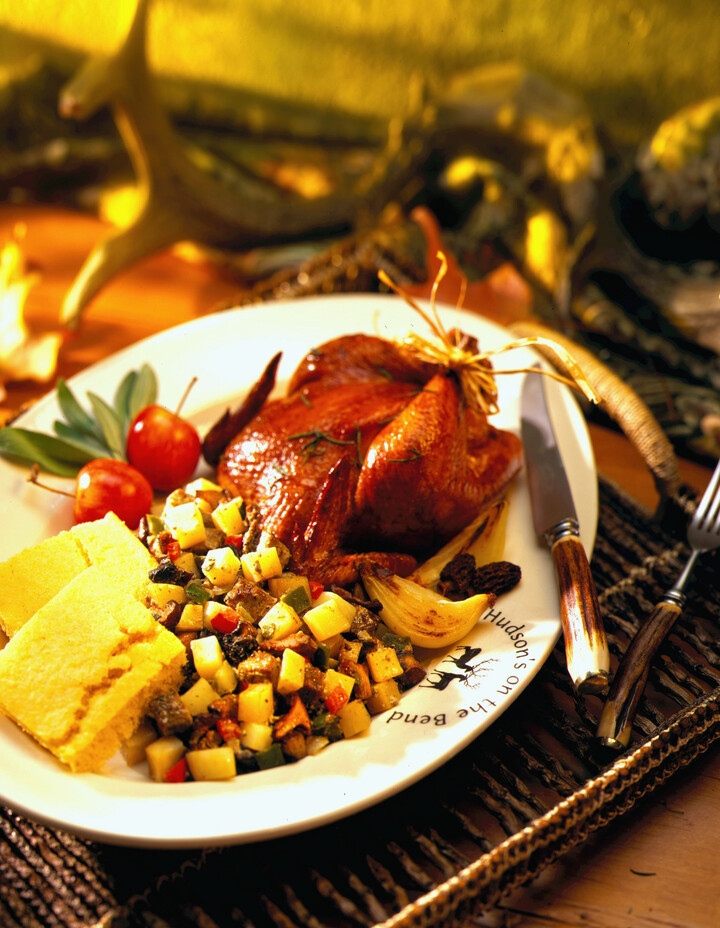 Stuffing with Idaho&reg; Potatoes And Wild Mushroom And Country Pate