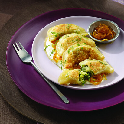 Zucchini, Spinach and Idaho® Potato Dumplings