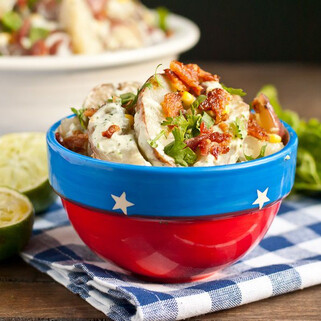 Grilled Jalapeno, Corn, and Bacon Idaho® Potato Salad