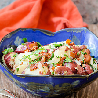 Whole 30-Compliant German Potato Salad with Red Potatoes