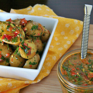 Idaho® Potato Red Chimichurri Potato Salad