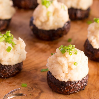 Miso Idaho® Potato Stuffed Balsamic Mushrooms