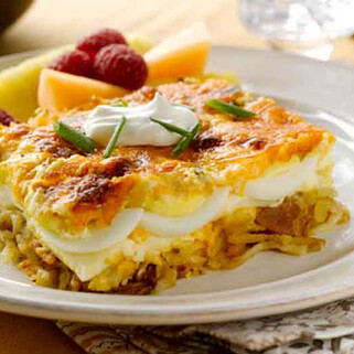 Layered Potato & Egg Bake