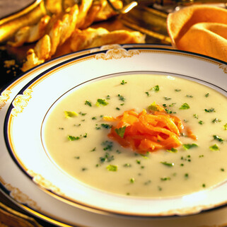 Vichyssoise with Smoked Salmon