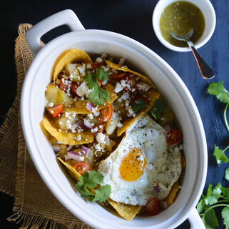 Easy Dutch Oven Idaho® Potato Chilaquiles Verdes 