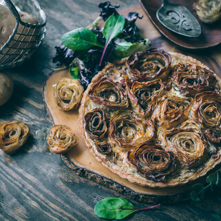 Potato Roses Tart
