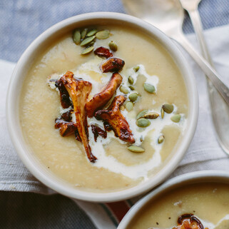 Potato, Parsnip, and Celeriac Root Vegetable Soup