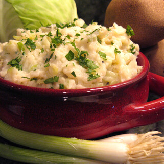 Irish Colcannon with Spring Onions and Leeks 