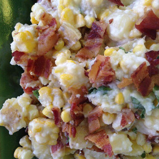 Creamy Corn and Idaho® Potato Salad with Buttermilk Bacon Dressing 