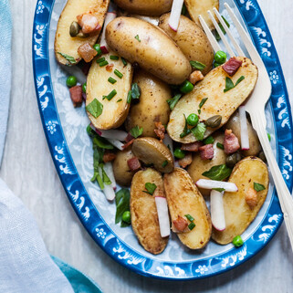 Warm Fingerling Potato Salad with Sherry Vinaigrette
