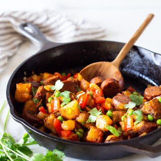 Spanish Potato Sausage Skillet