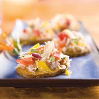 Idaho® Potato Canapé with Baja Crab Salad