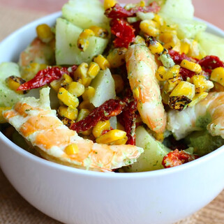 Idaho® Potato and Shrimp Salad with Cilantro and Lime Dressing