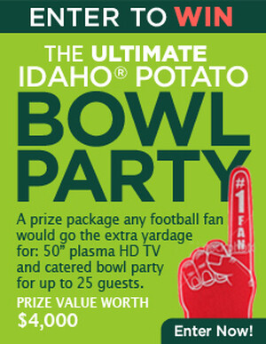 Idaho Potato Commission Awards Big Bowl Party to Sweepstakes Grand Prize Winner