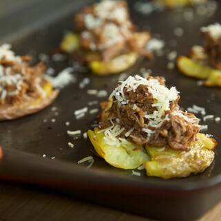 Mexican Poutine Smashers with Barbacoa