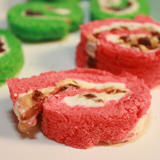 Red or Green Idaho® Potato Bread Pinwheels