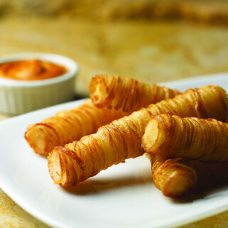 Spiral Cut Idaho® Potato French Fries with Smoked Tomato Paprika Aioli