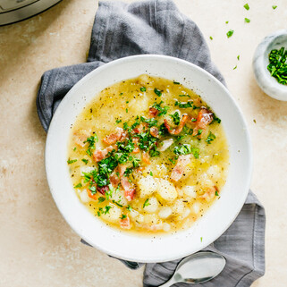 Instant Pot Idaho® Potato Leek Soup