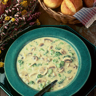 Potato Broccoli and Mushroom Soup