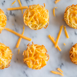 Cheddar Potato Noodle Cakes