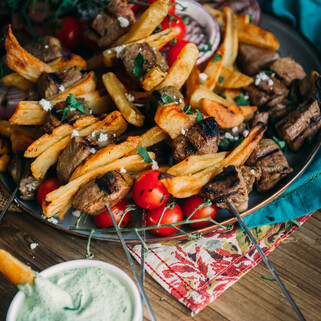 Peruvian-Inspired Steak and Potato Kabobs 