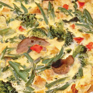 Turkey-Vegetable Hash Brown Quiche
