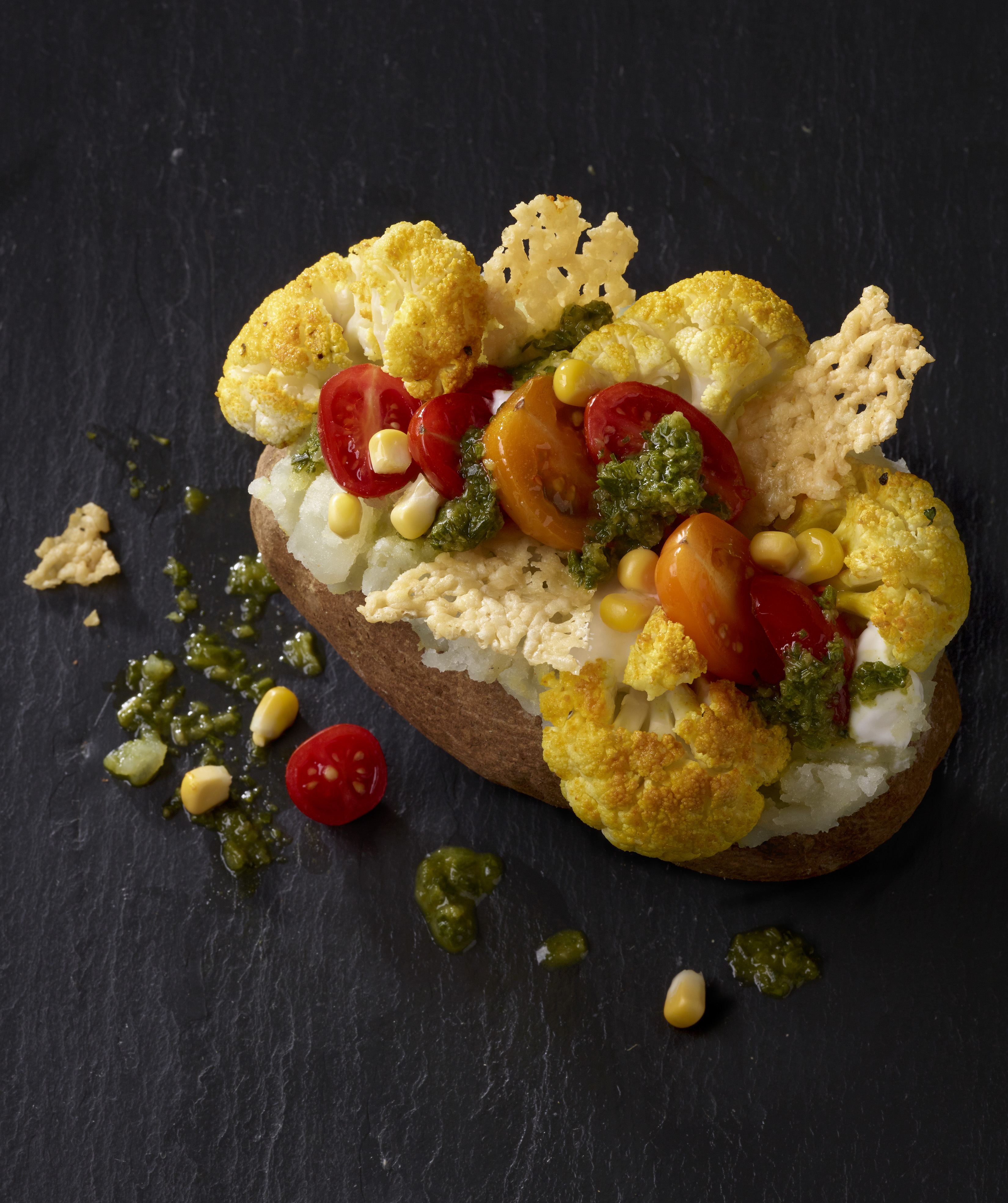 Roasted Cauliflower Chimichurri Idaho&reg; Baked Potato