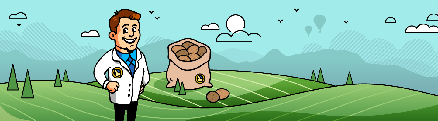 Close-up of potatoes in basket