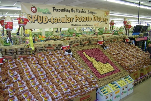 The World's Largest Idaho&reg; Potato Display winner at Fersh Market in Spanish Fork, UT.