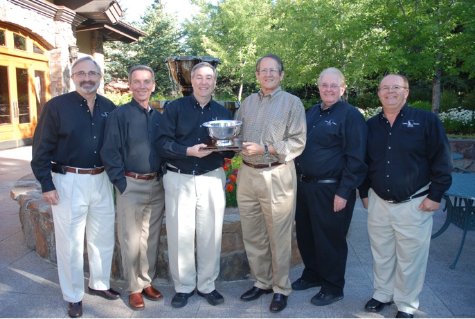The Idaho Potato Commission&rsquo;s (IPC) Retail Promotion Directors and  Seth Pemsler, Vice President, Retail/International, IPC accept the  Produce Business Marketing Excellence Award from Eric Nieman,  Associate Publisher at Produce Business for the IPC&rsquo;s popular Comic  Book campaign. Pictured left to right are Bill Savilonis, Kent Beesley,  Seth Pemsler, Eric Nieman, Larry Whiteside and Ken Tubman.
