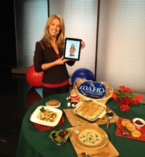 Fitness expert Denise Austin displayed her new workout application and plenty of heart-healthy Idaho&reg; potato recipes during her national satellite media tour.