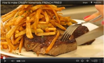 This video for Cowboy Steak and Lemon Parsley Shoestring Fries features a memorable Father&rsquo;s Day meal made with Idaho&reg; potatoes.  (Geez Louise!, LouiseMellor.com)